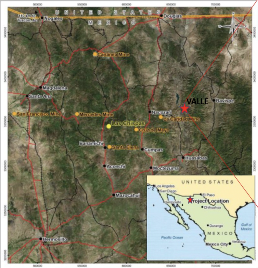 Location Map of El Valle